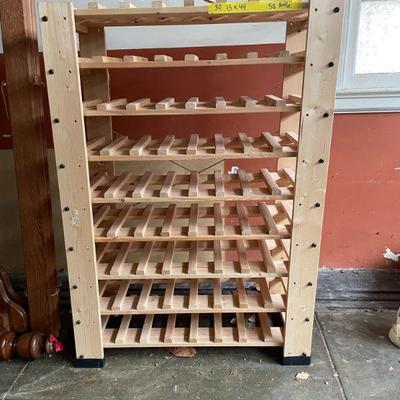 Wine Rack in natural wood