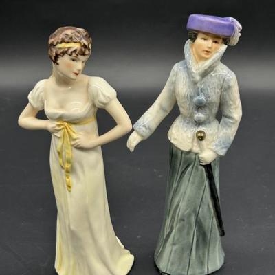(2) Vtg. Goebel Porcelain Lady Figurines