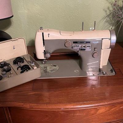 Necchi in desk cabinet