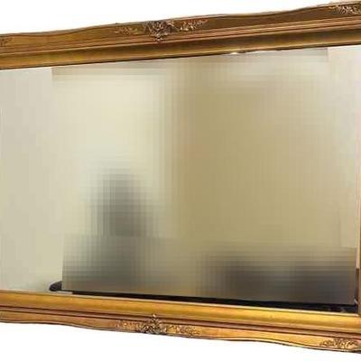 Very Large Gold Framed Mirror