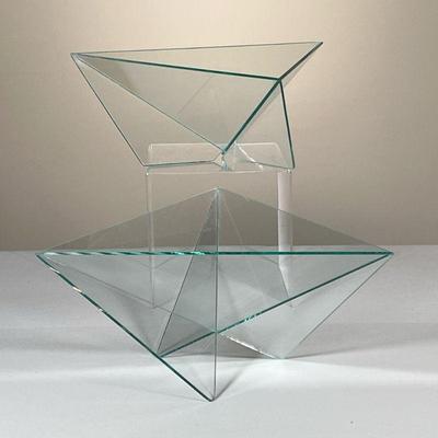 â€œSIDE 3â€ MID-CENTURY GLASS DISHES | l. 11 x w. 12 x h. 5.5 in

