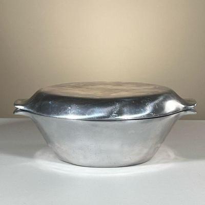 NAMBÃ‰ LIDDED BOWL | Solid metal NambÃ© lidded bowl with original tag still on bottom. - h. 5 x dia. 10.5 in

