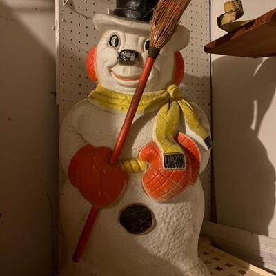 Vintage Frosty the Snowman Blow Mold 