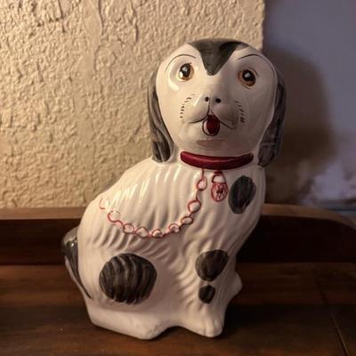 Vintage Portugal Hand Painted Spaniel Dog 