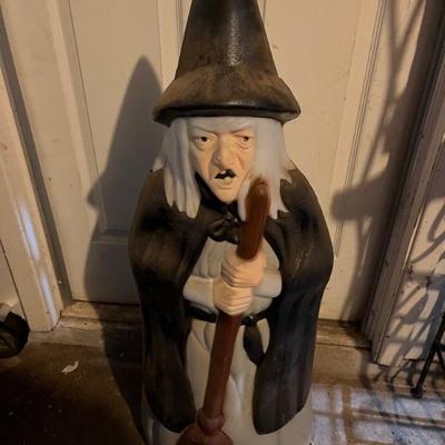 Vintage Halloween Blow Mold Empire Witch
