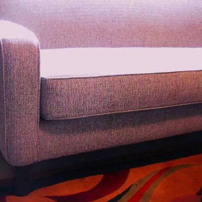 Haverty's Modern Tan Upholstered Sofa