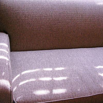 Haverty's Modern Tan Upholstered Sofa
