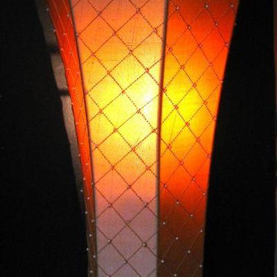 Wall Sconce Lamps Upholstered With Seed Pearl Accents