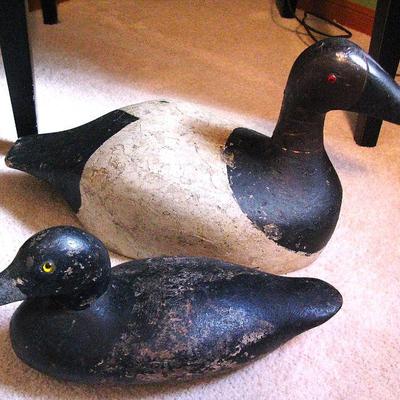 Two 1940's , 50's Duck Decoys