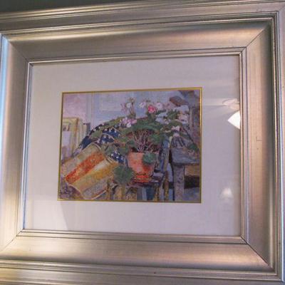 Mat Framed Print with Matte Silver Frame