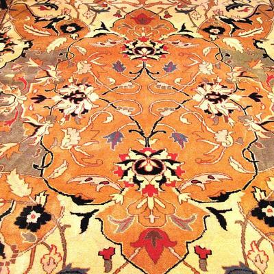 Wool Traditional Hand-Knotted Area Rug 10 x 14 Nice!