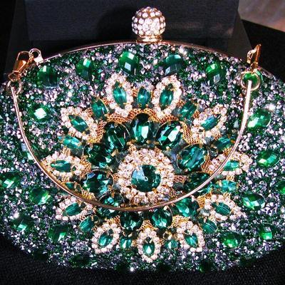 Crystal Elegant, Exquisite, Luxury Clutch Bag