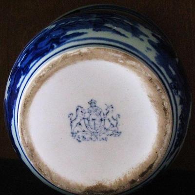 Victoria Ware Ironstone Blue and White Pot