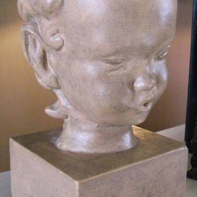 Statue Child Bust Plaster