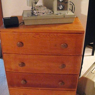 4 Drawer Wood Chest