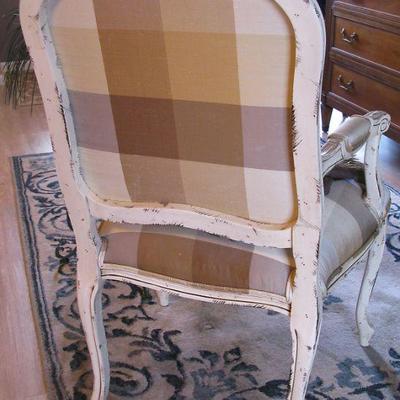 Regency Style Ferguson Copeland Bergere Gilt Wood Arm Chairs - Set of 2