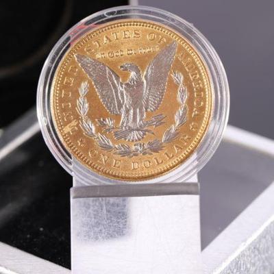 Morgan silver dollar replica