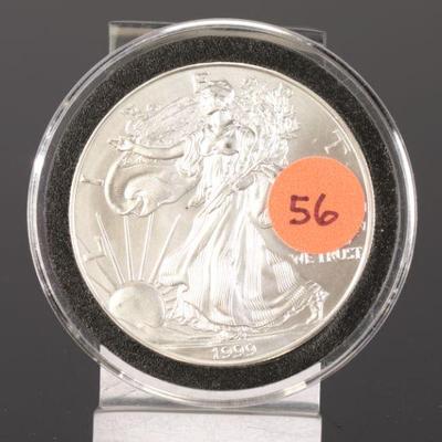 1999 Silver Eagle $1 coin