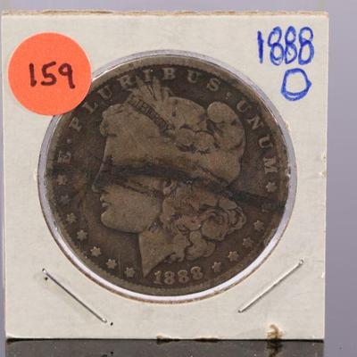 1888 o Morgan Silver Dollar