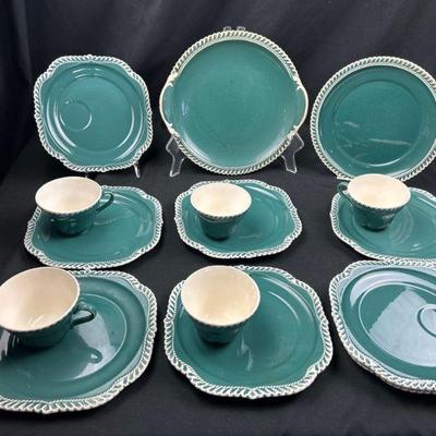 Harker Pottery Sur Pate Corinthian Teal