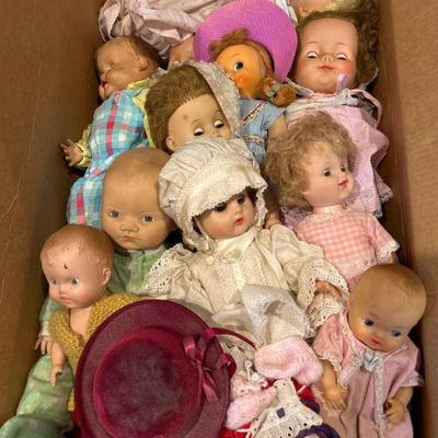 Box of Vintage Dolls