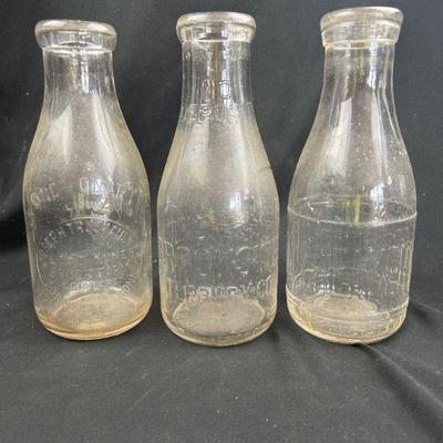 Quart Milk Bottles Torrington & Waterbury CT