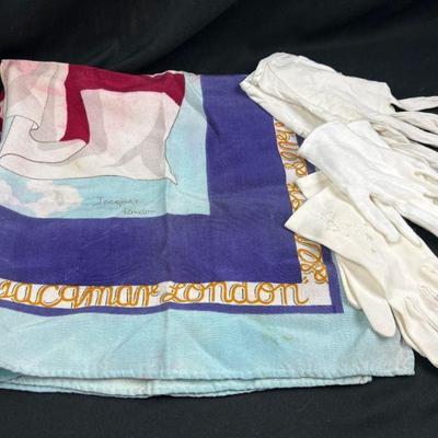 Jaqman London Scarf/ vintage gloves