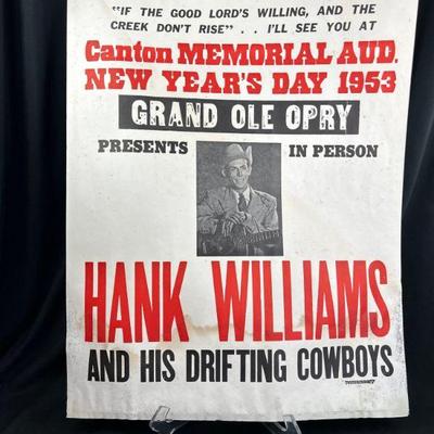 1953 Hank Williams Concert New Years in Canton Ohio Williams died on his way there