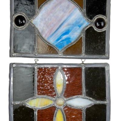 Antique Stained/slag Glass from Granville MA Church