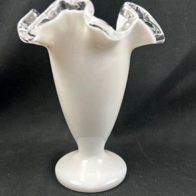 Fenton Silver crest Vase 6.5 inches