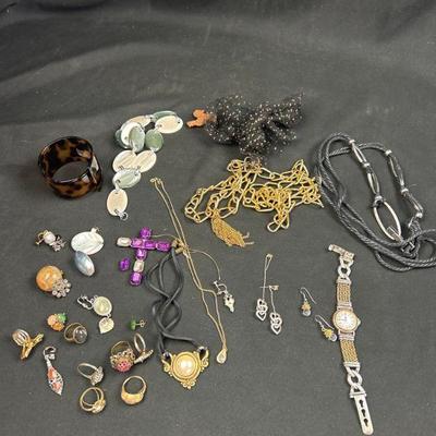 Jewelry including Sterling Watchband & Ring