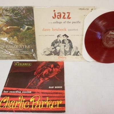 1067	JAZZ ALBUMS 3 RECORDS, DAVE BRUBECK, CHARLIE PARKER, GRAND ENCOUNTER
