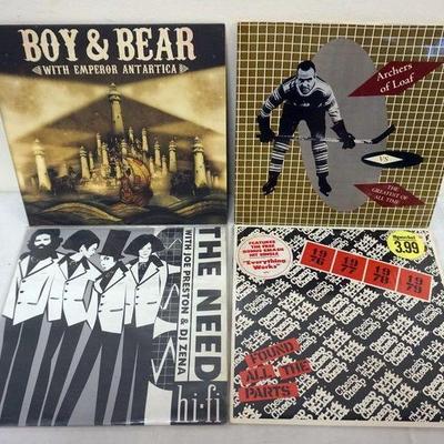 1061	ROCK 10 INCH EPS 4 ALBUMS, BOY & BEAR, ARCHES OF LOAF, THE NEED, FOUND ALL THE PARTS
