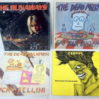 1042	ALTERNATIVE ROCK ALBUMS 4 RECORDS, THE DEAD MILKMEN, THE CRAMPS, THE RUNAWAYS
