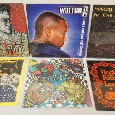 1028	ROCK ALBUMS 6 MISC SEALED BADBOB, UNCLAIMED THE FORGIVEN LEE JOSEPH, WARREN G, HERESY, MORE FIENDS
