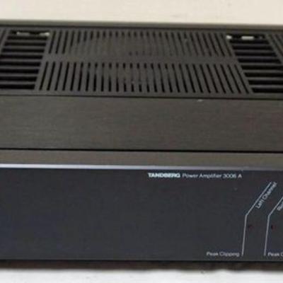 1110	TANDBERG 3006A POWER AMPLIFIER 20-20K CLASS A, 2 X 150 WATTS @ 8 OHMS 220 WATTS @ 4OHMS, SOLID STATE MOSFET. APPROXIMATELY 17 IN X...