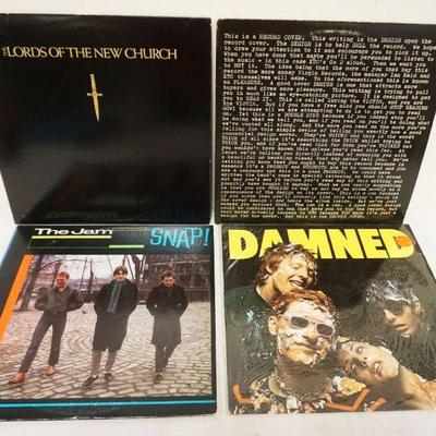 1030	ALTERNATIVE ROCK ALBUMS 4 LPS, DAMNED, THE JAM, THE LORDS OF THE NEW CHURCH, ECT
