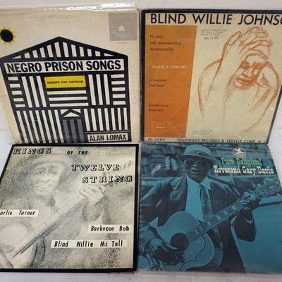 1085	BLUES ALBUMS 4 RECORDS, ALAN LOMAX, RVEREND GARY DAVIS, BLIND WILLIE JOHNSON, KINGS OF 12 STRINGS
