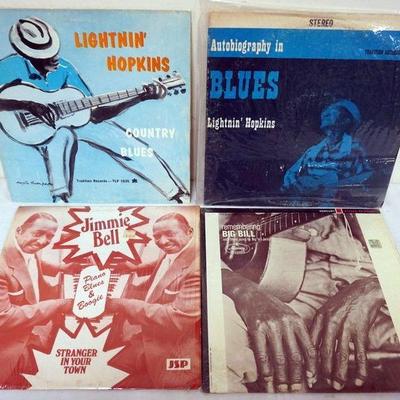 1086	BLUES ALBUMS 4 RECORDS, LIGHTIN HOPKINS, JIMMIE BELL, BIG BILL
