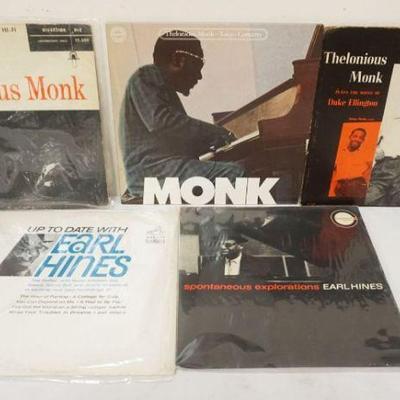 1011	JAZZ ALBUMS 5 LPS THELONIOUS MONK & EARL HINES
