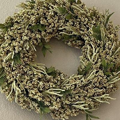 yellow berry wreath