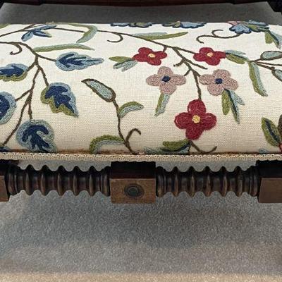 upholstered foot stool