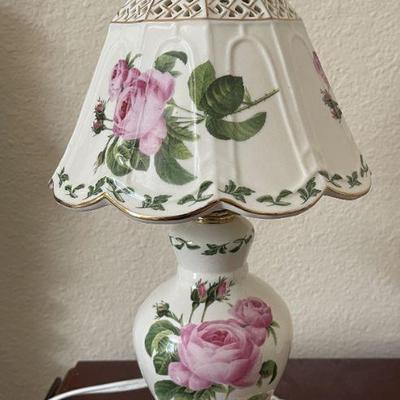 small porcelain lamp