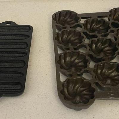cast iron cornbread and muffin pans