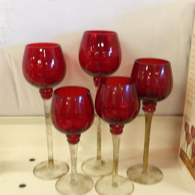 Red Candle holders