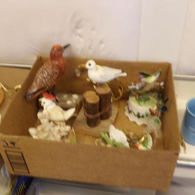 Bird Figurines Box Lot