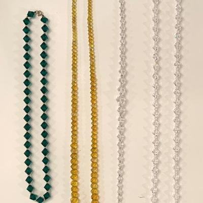 Crystal bead necklaces