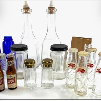 Pepsi Cola. Schlitz Beer Salt and Pepper