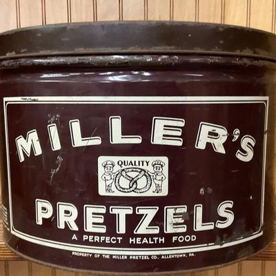 Millerâ€™s Pretzel Tin