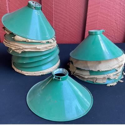 NOS Porcelain Industrial Light Covers Shades